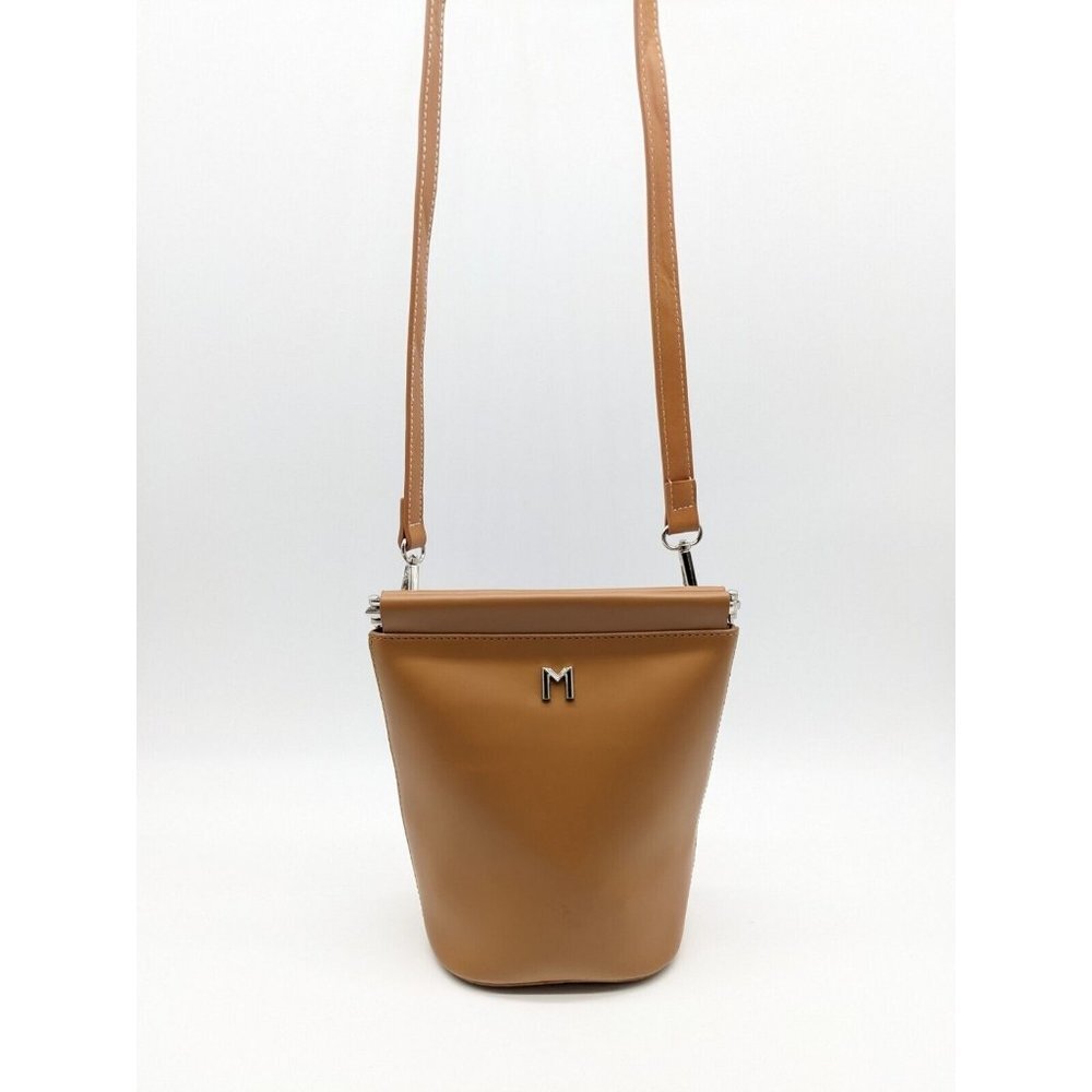 MELIE BIANCO TAmi vegan leather small bucket shoulder bag - TAN (Used)